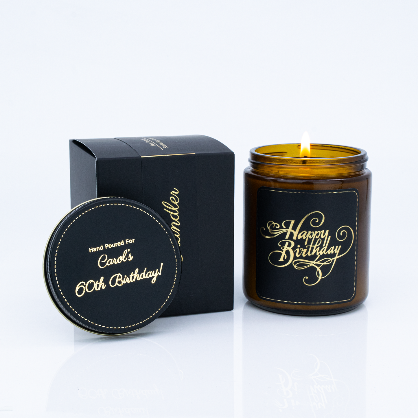 Happy Birthday - Personalized Custom Gift - Scented Soy Candle