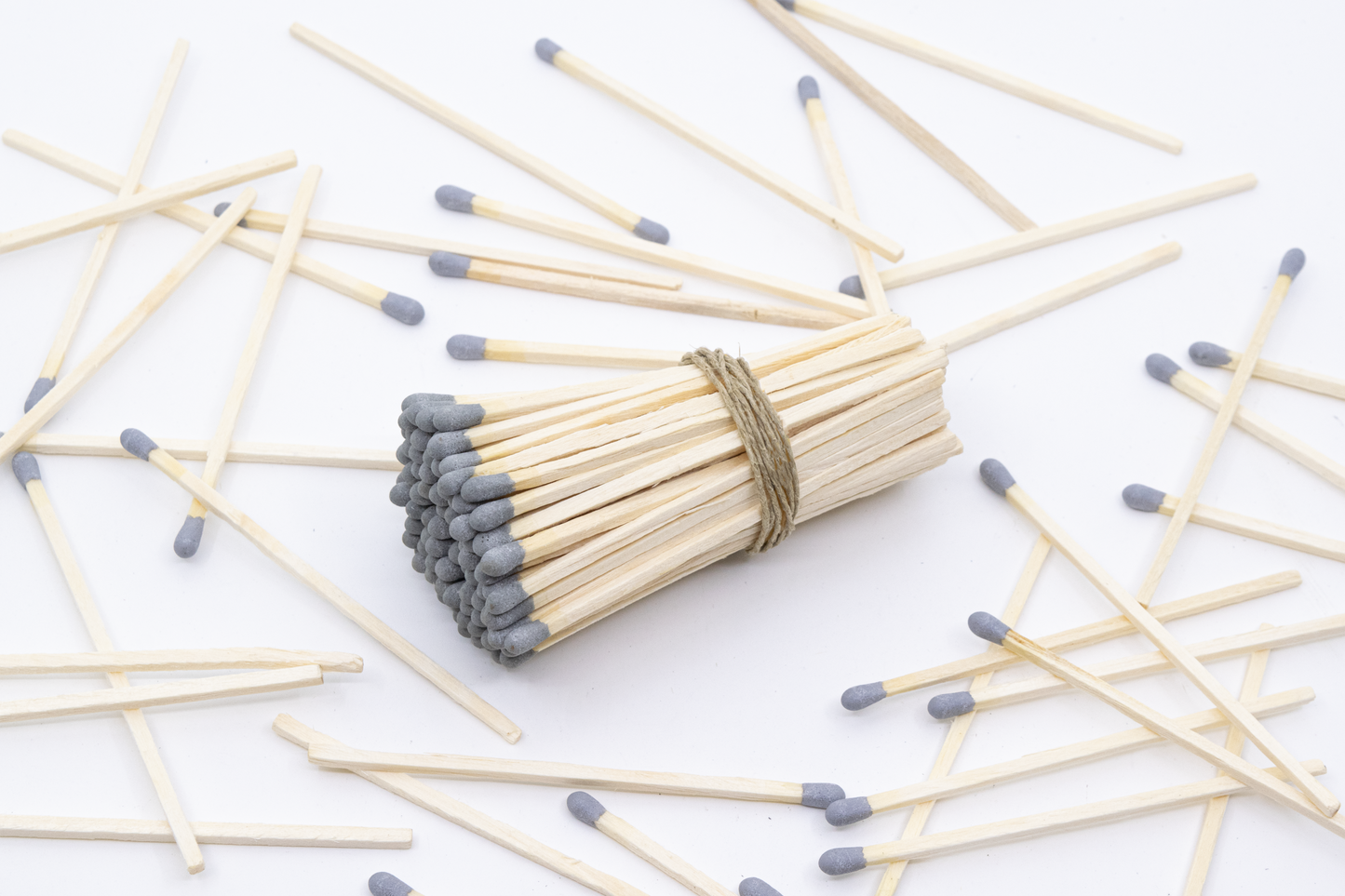 4" Gray Tip Wooden Matchsticks for Home Decor, Wedding Favors, Crafts, Matchbox Filling, Refill, Safety Matches, Bulk, Loose, 4 Inches Wholesale