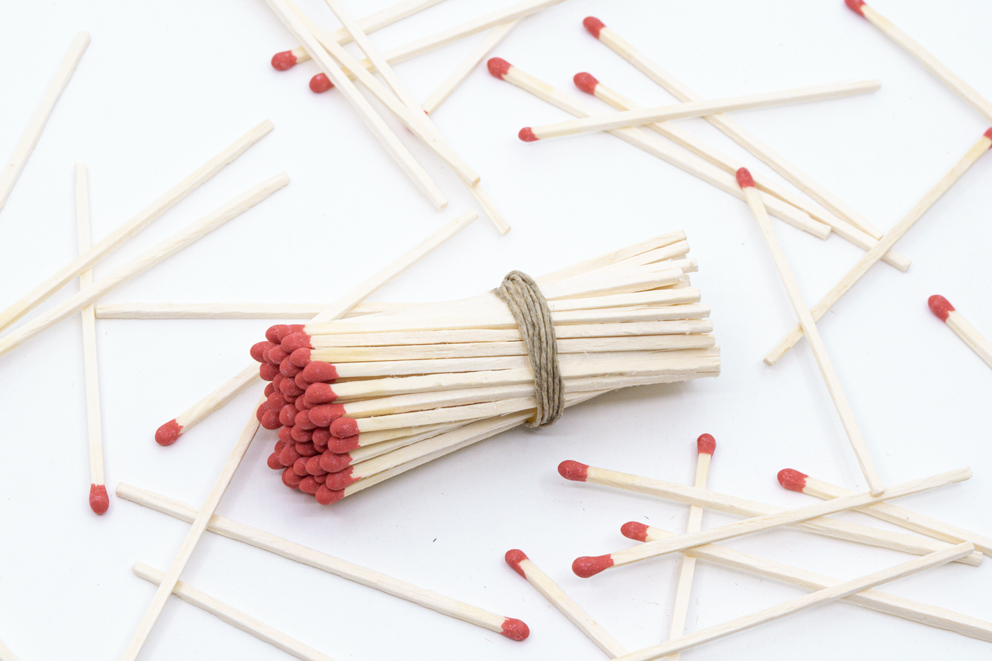 4" Red Tip Wooden Matchsticks for Home Decor, Wedding Favors, Crafts, Matchbox Filling, Refill, Safety Matches, Bulk, Loose, 4 Inches Wholesale