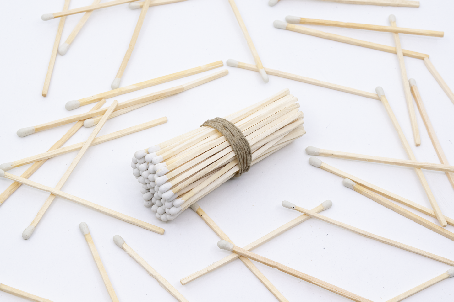 4" White Tip Wooden Matchsticks for Home Decor, Wedding Favors, Crafts, Matchbox Filling, Refill, Safety Matches, Bulk, Loose, 4 Inches Wholesale