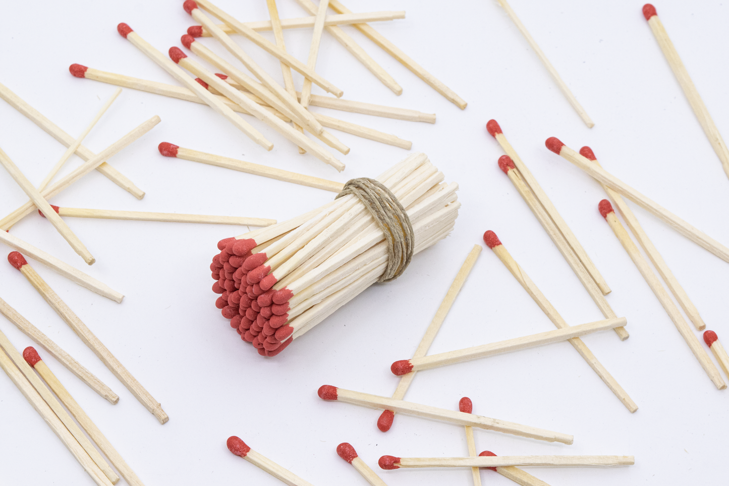 3" Long Wooden Matchstick Bundles - Red Matches