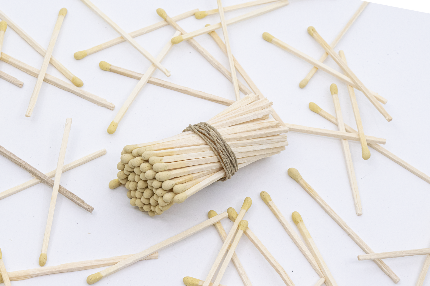 3" Long Wooden Matchstick Bundles - Yellow Matches