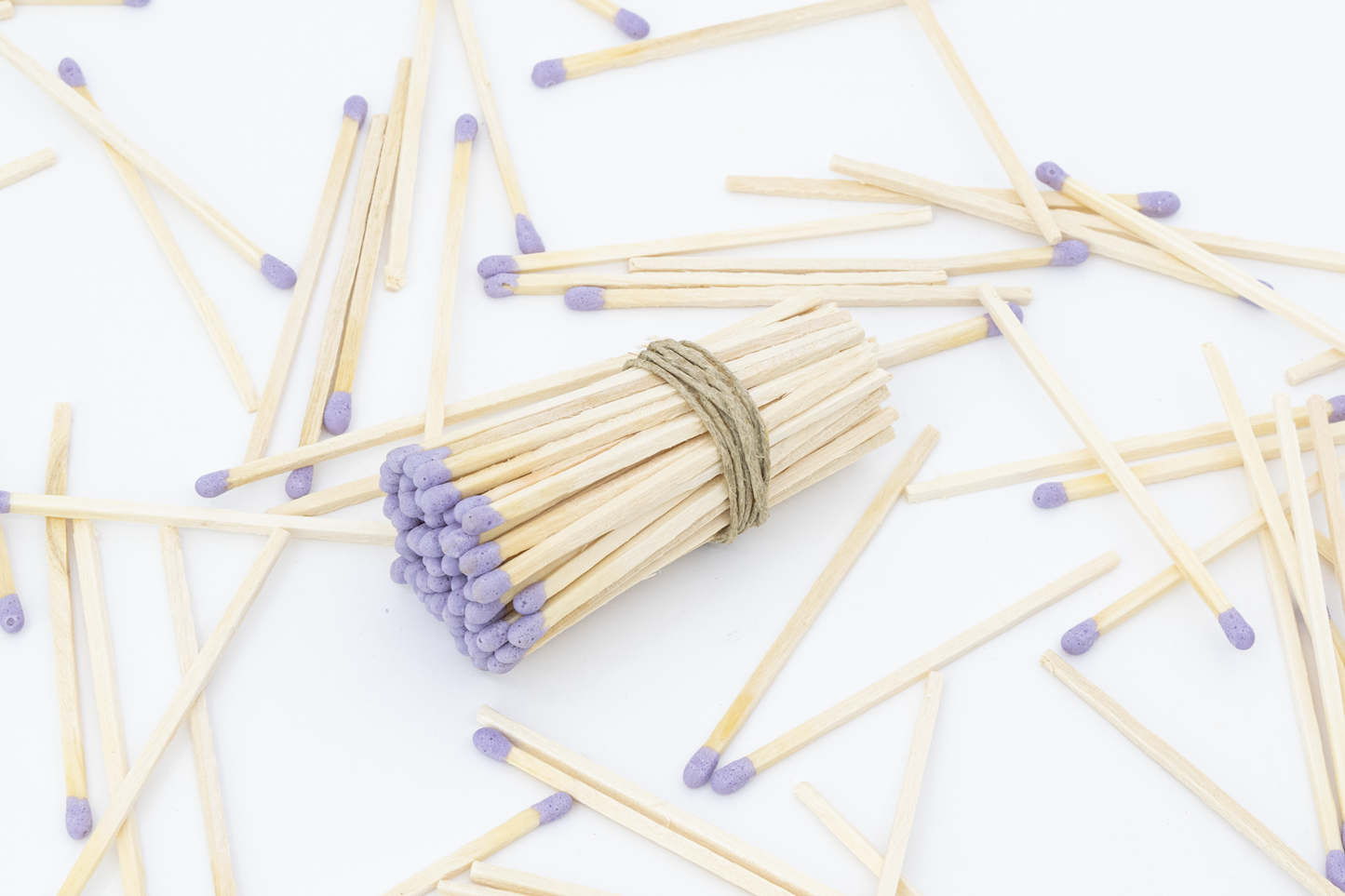 3" Long Wooden Matchstick Bundles - Purple Matches