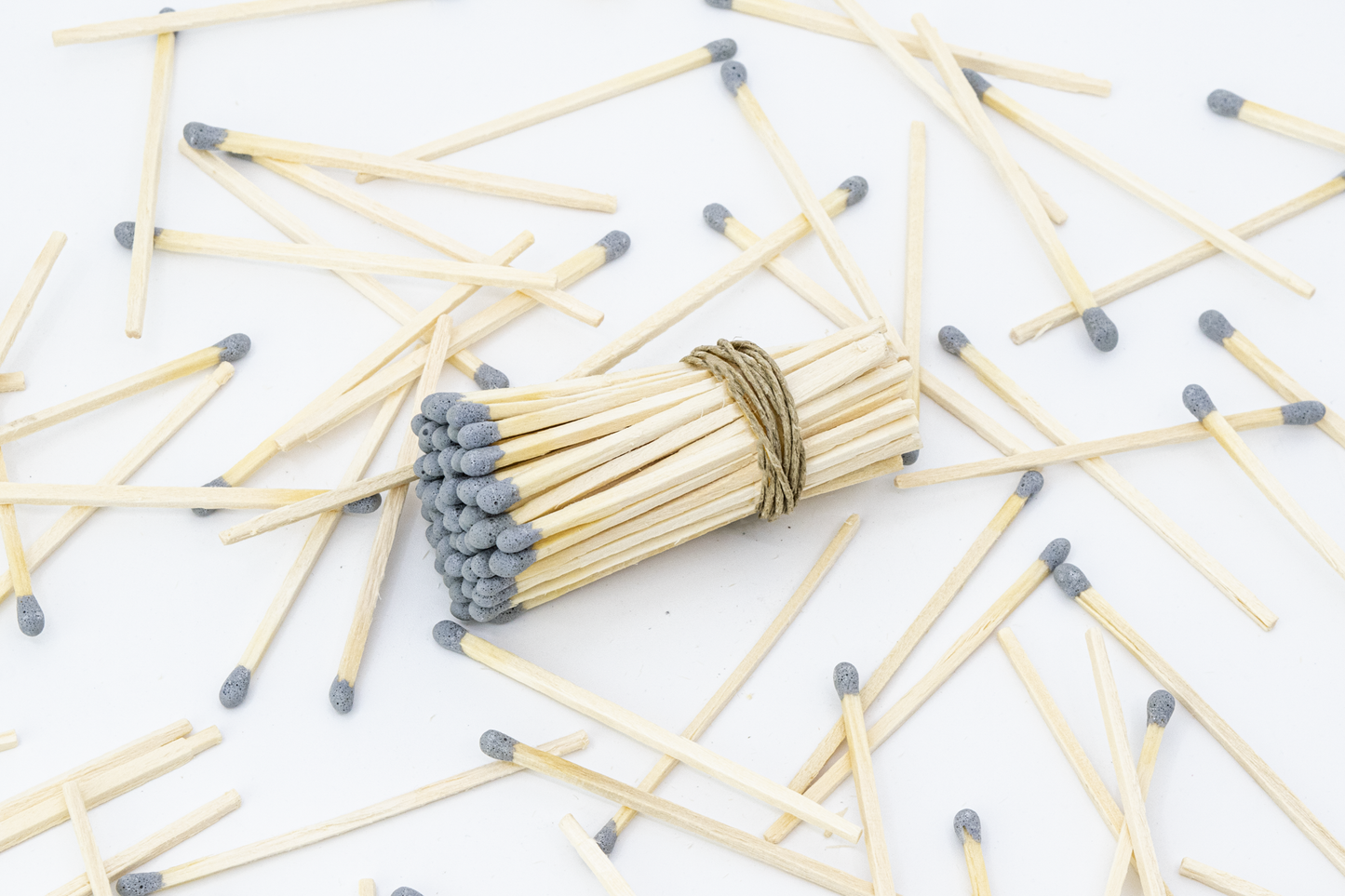 3" Long Wooden Matchstick Bundles - Gray Matches
