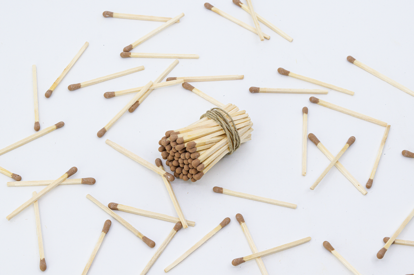 2" Brown Tip Wooden Matchsticks - Safety Matches, Bulk, Loose, 2 Inches Wholesale