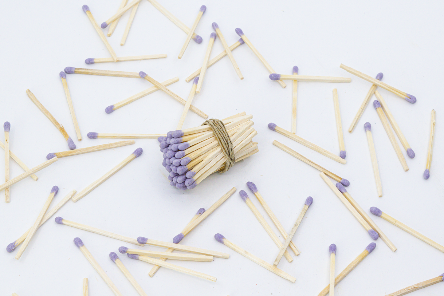 2" Long Purple Tip Wooden Matchsticks - Safety Matches, Bulk, Loose, 2 Inches Wholesale