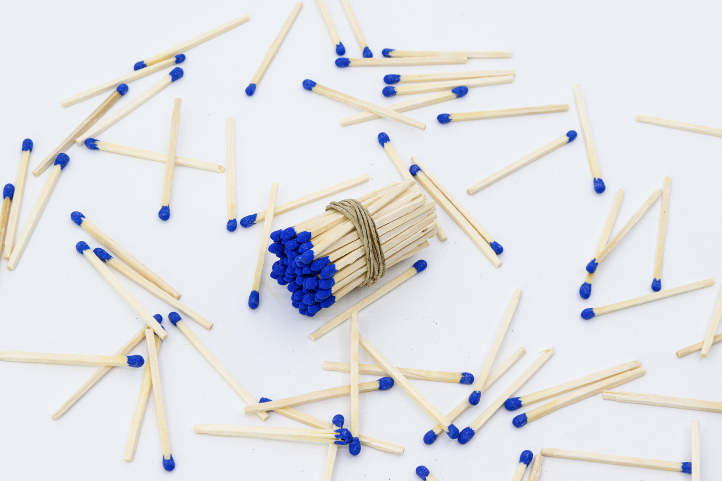 2" Blue Tip Wooden Matchsticks - Safety Matches, Bulk, Loose, 2 Inches Wholesale