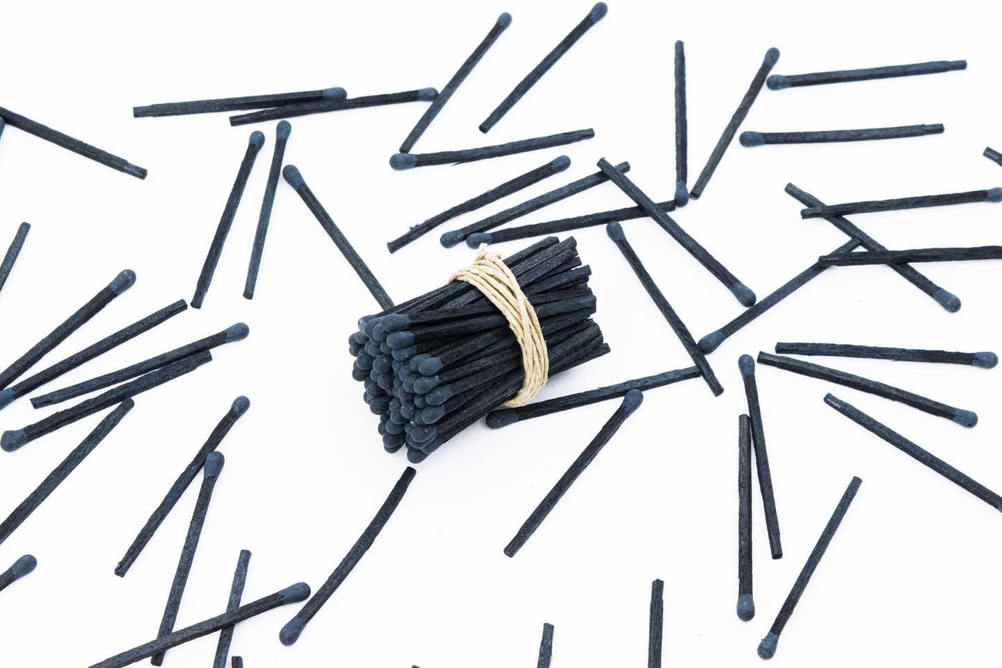 2" Charcoal Tip Wooden Matchsticks - Safety Matches, Bulk, Loose, 2 Inches Wholesale