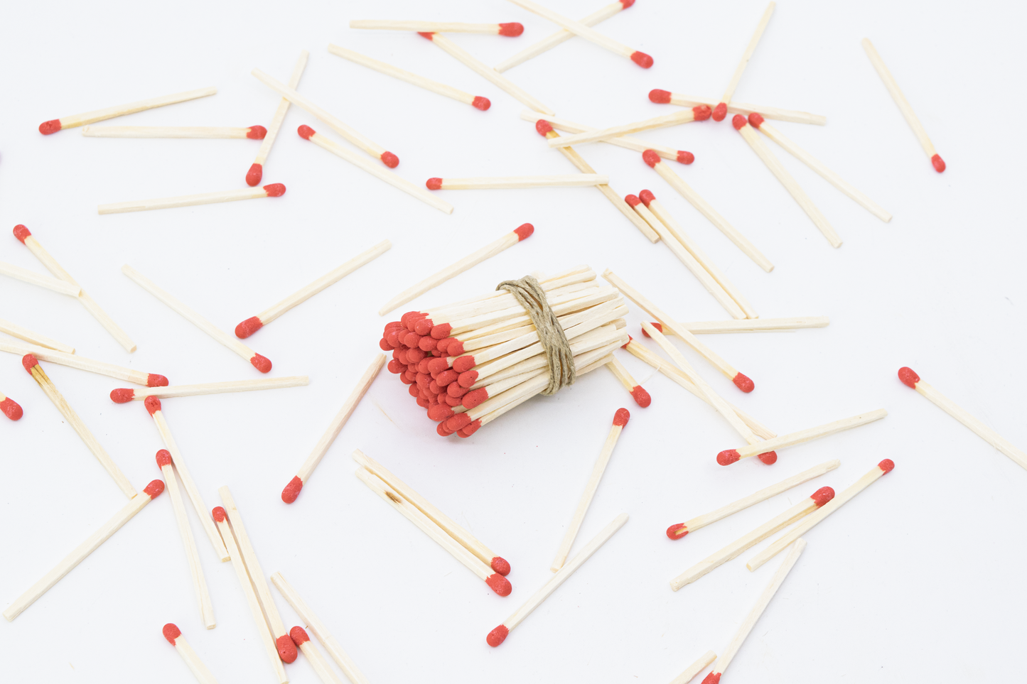 2" Long Red Tip Wooden Matchsticks - Safety Matches, Bulk, Loose, 2 Inches Wholesale