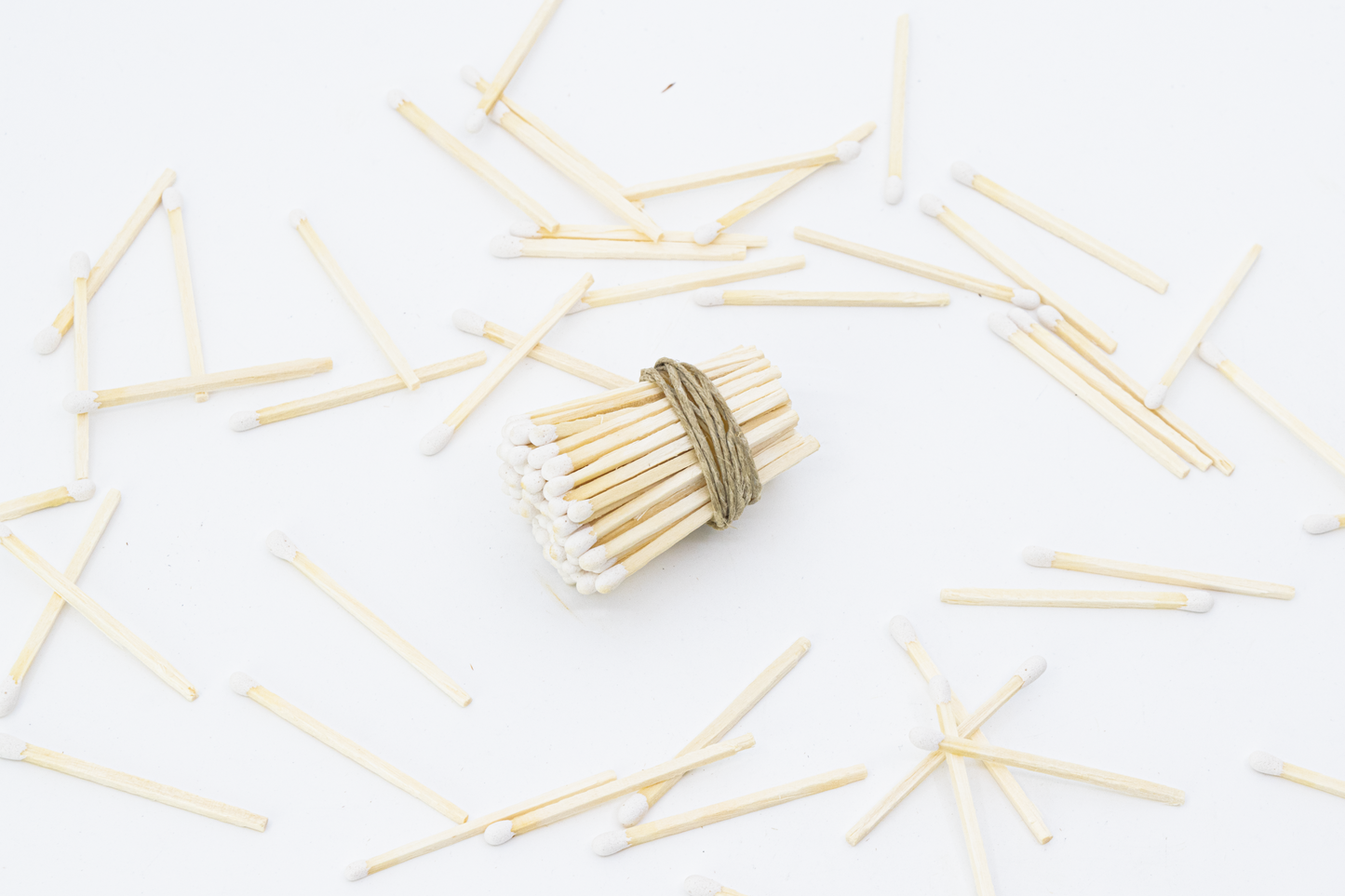 2" Long White Tip Wooden Matchsticks - Safety Matches, Bulk, Loose, 2 Inches Wholesale