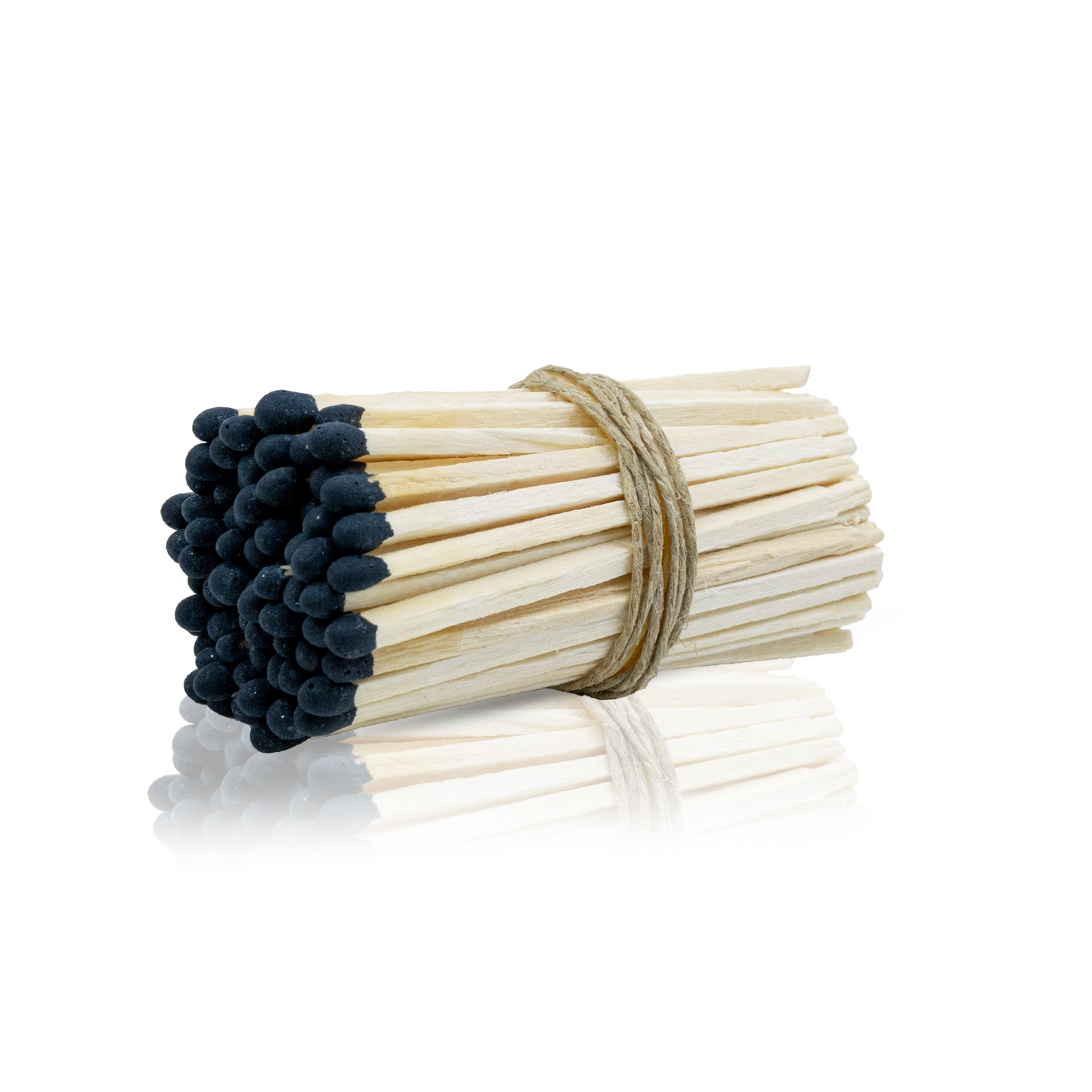 3" Long Wooden Matchstick Bundles - Black Matches