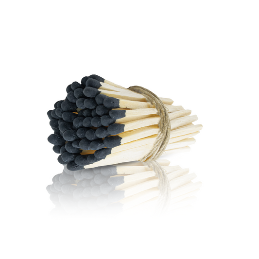 2" Long Black Tip Wooden Matchsticks - Safety Matches, Bulk, Loose, 2 Inches Wholesale