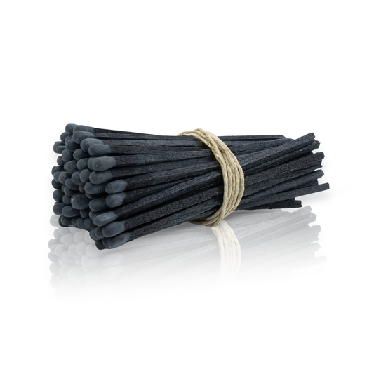 4" Charcoal Tip Wooden Matchsticks for Home Decor, Wedding Favors, Crafts, Matchbox Filling, Refill, Safety Matches, Bulk, Loose, 4 Inches Wholesale
