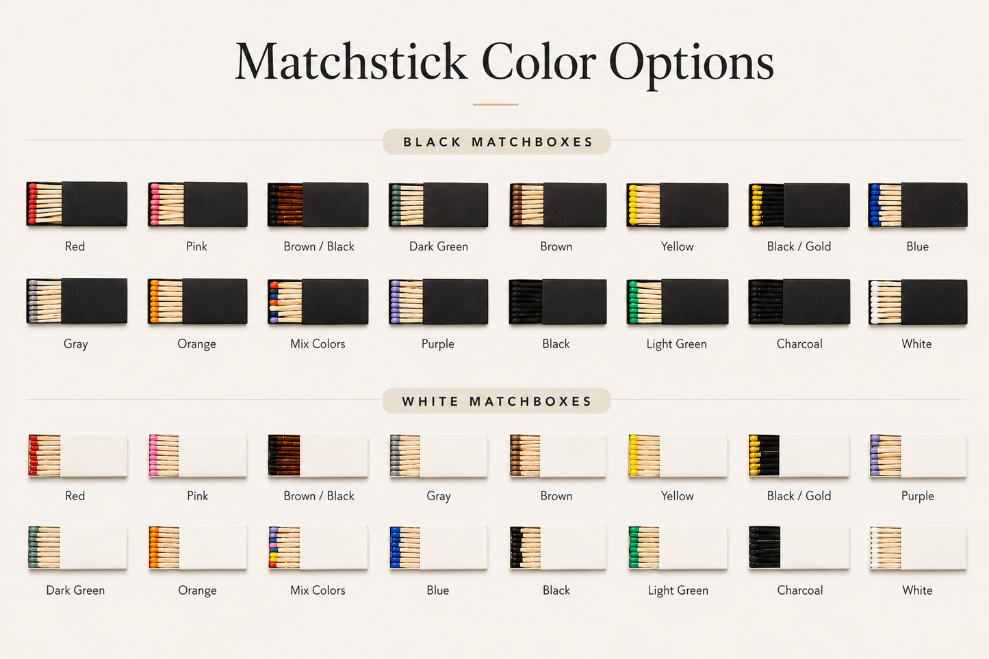 Quick Custom Matchboxes
