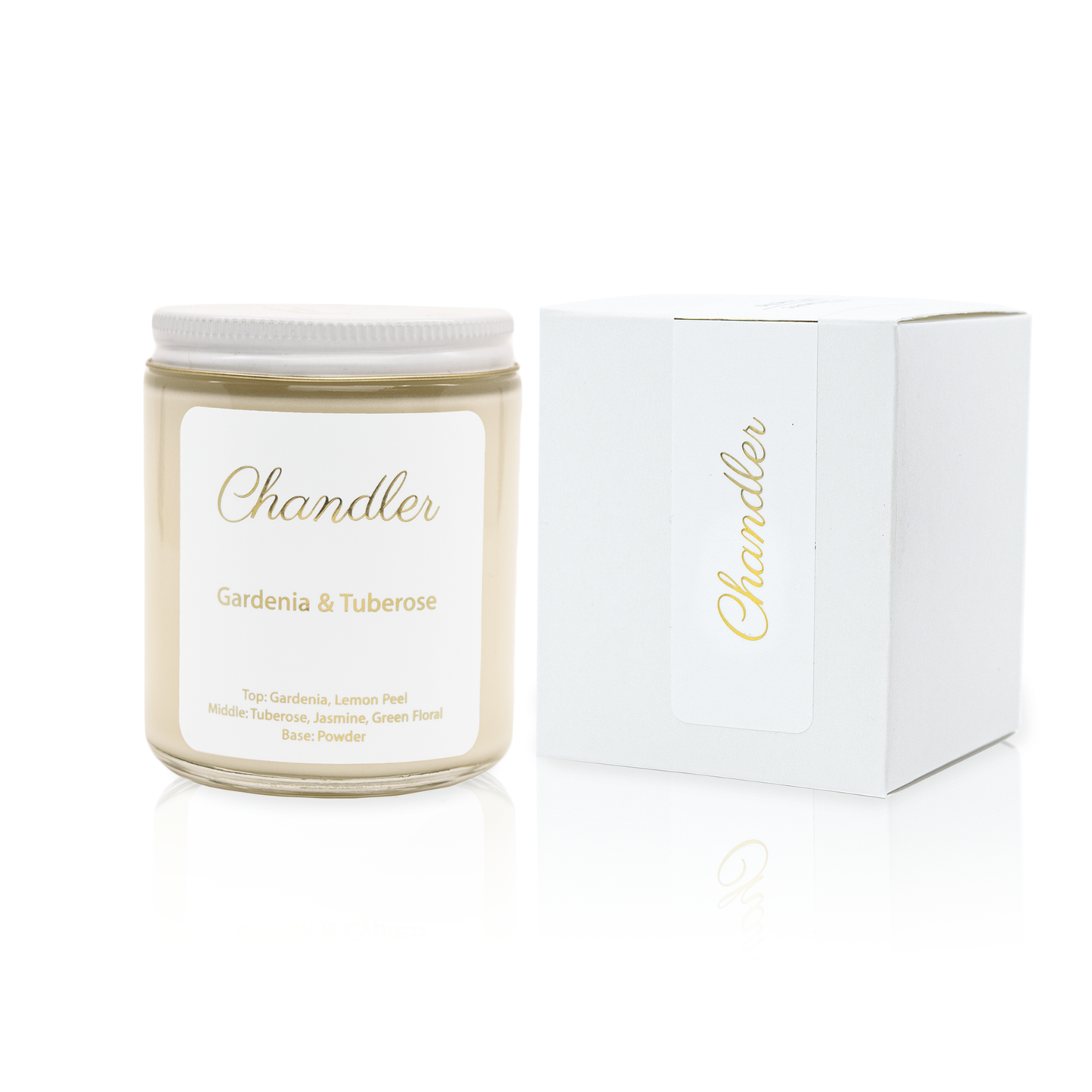 Gardenia & Tuberose Scented Soy Candle