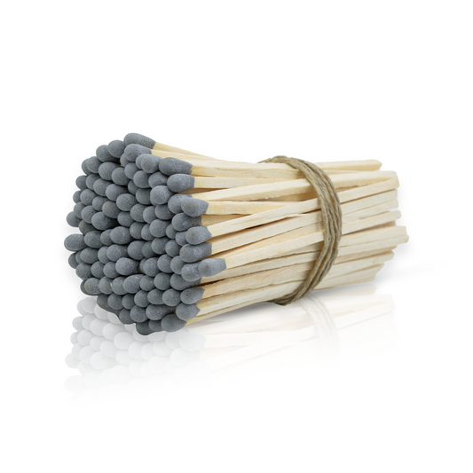 4" Gray Tip Wooden Matchsticks for Home Decor, Wedding Favors, Crafts, Matchbox Filling, Refill, Safety Matches, Bulk, Loose, 4 Inches Wholesale