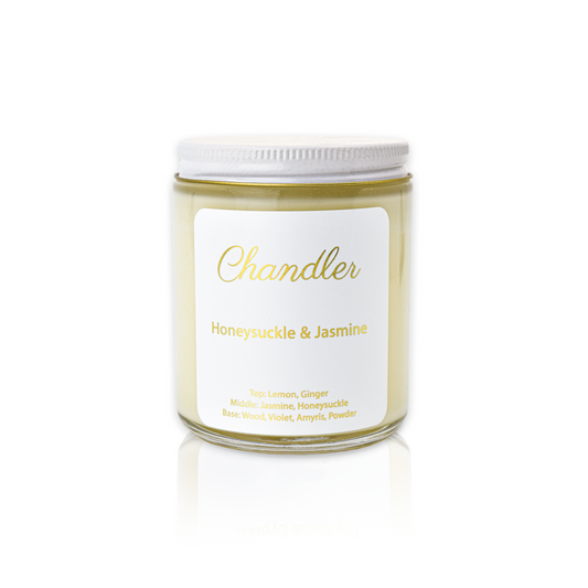 Honeysuckle & Jasmine Scented Soy Candle