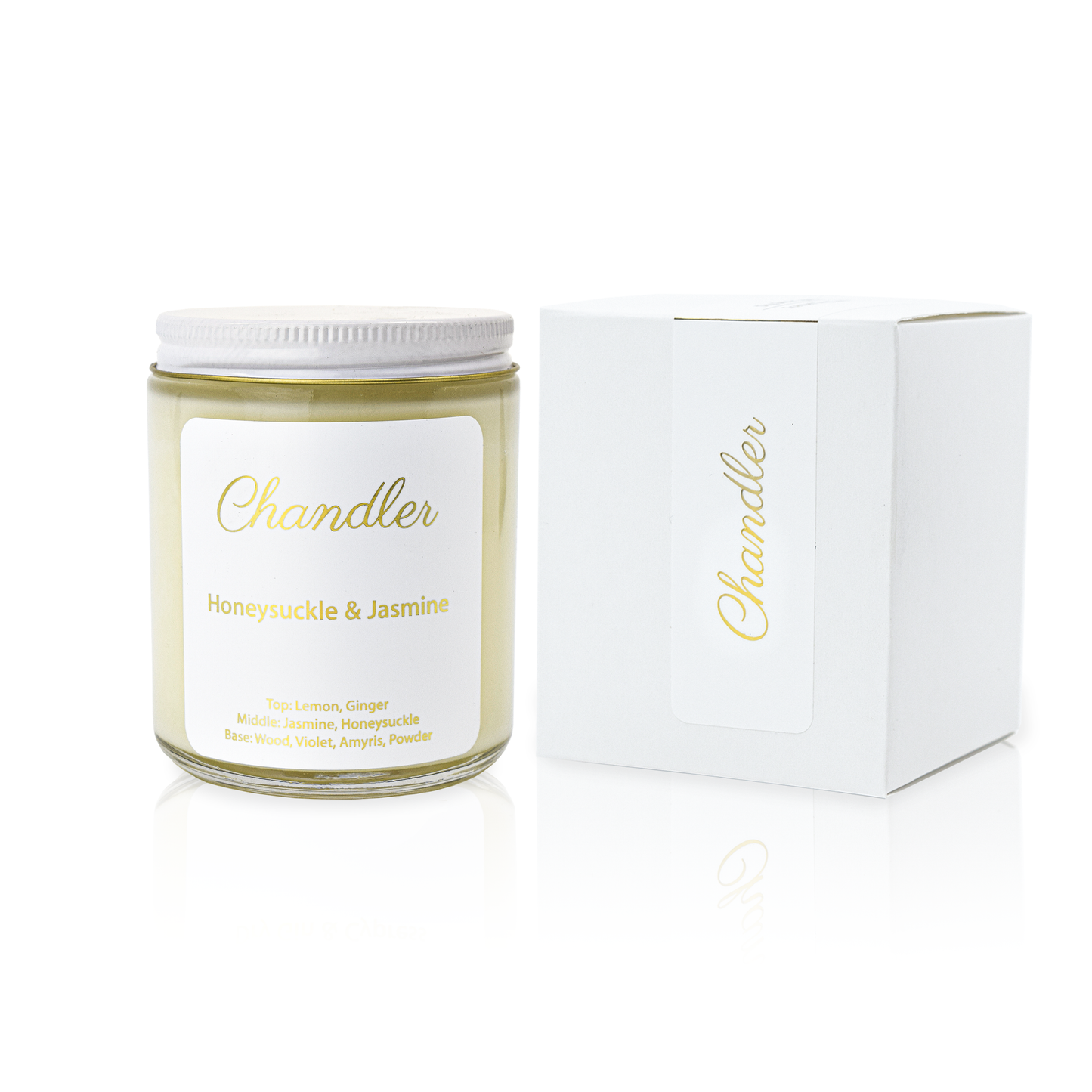 Honeysuckle & Jasmine Scented Soy Candle