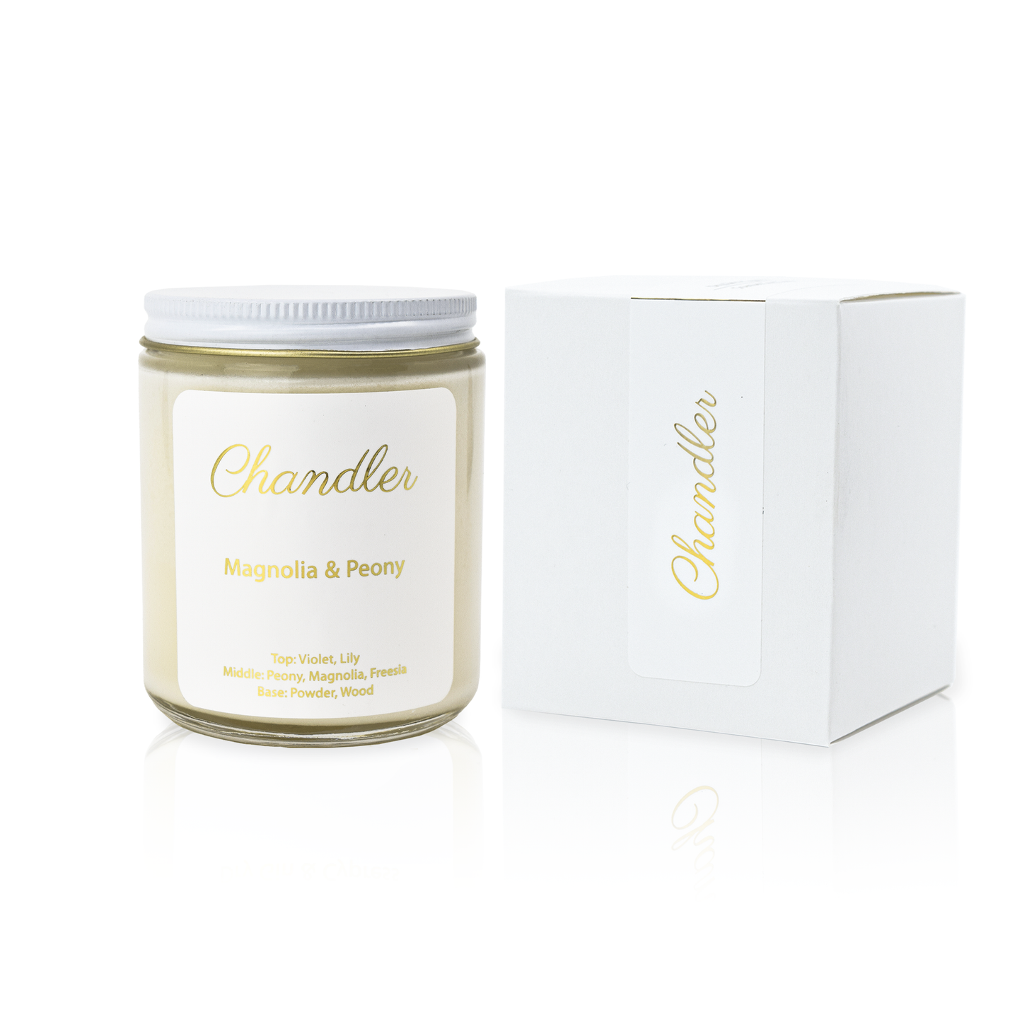 Magnolia & Peony Scented Soy Candle