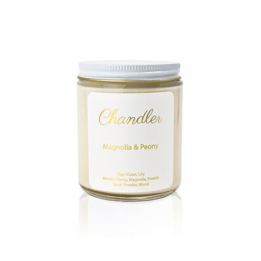 Magnolia & Peony Scented Soy Candle