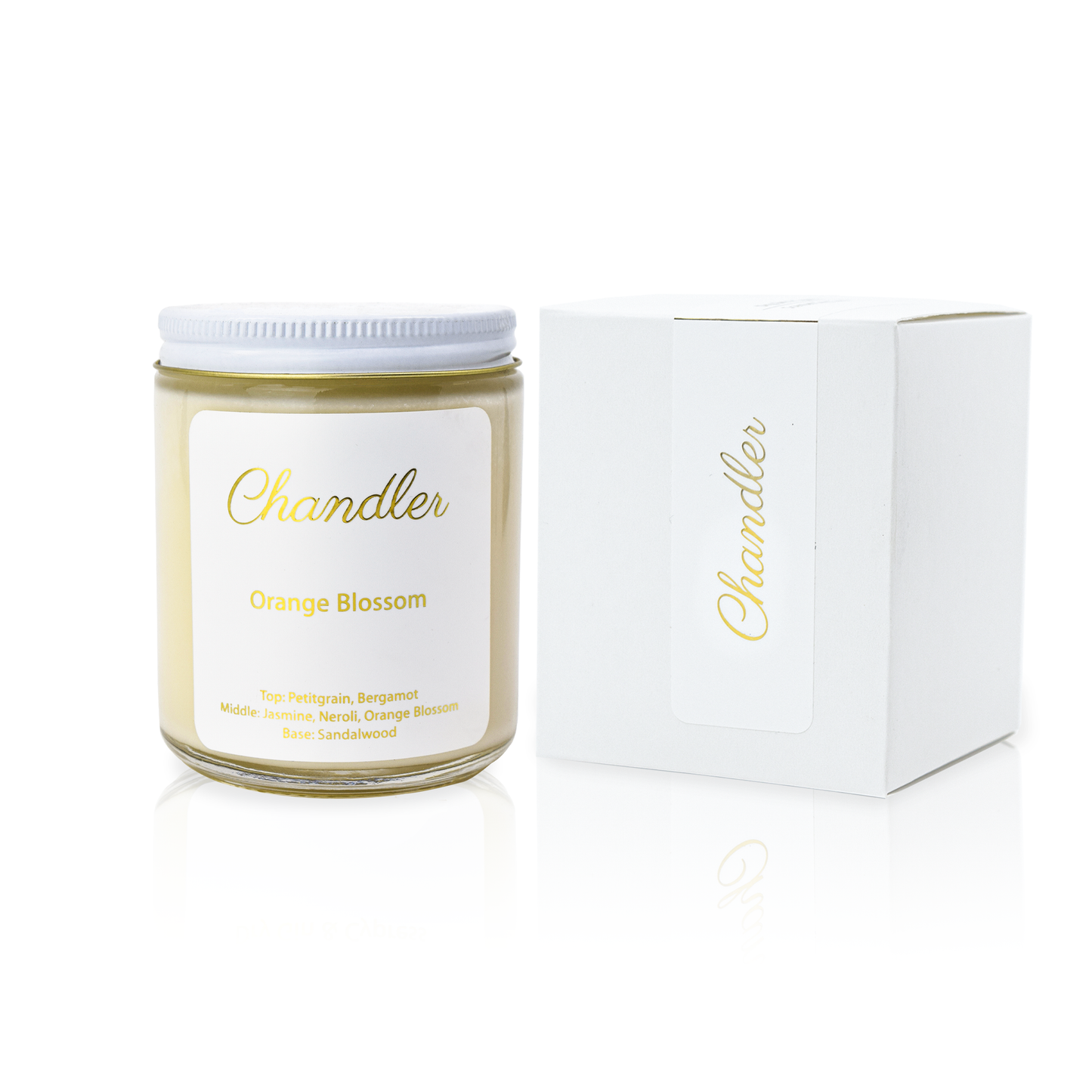 Orange Blossom Scented Soy Candle