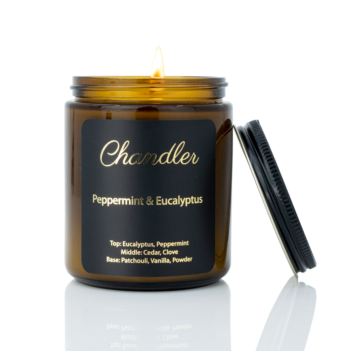 Peppermint & Eucalyptus Scented Soy Candle
