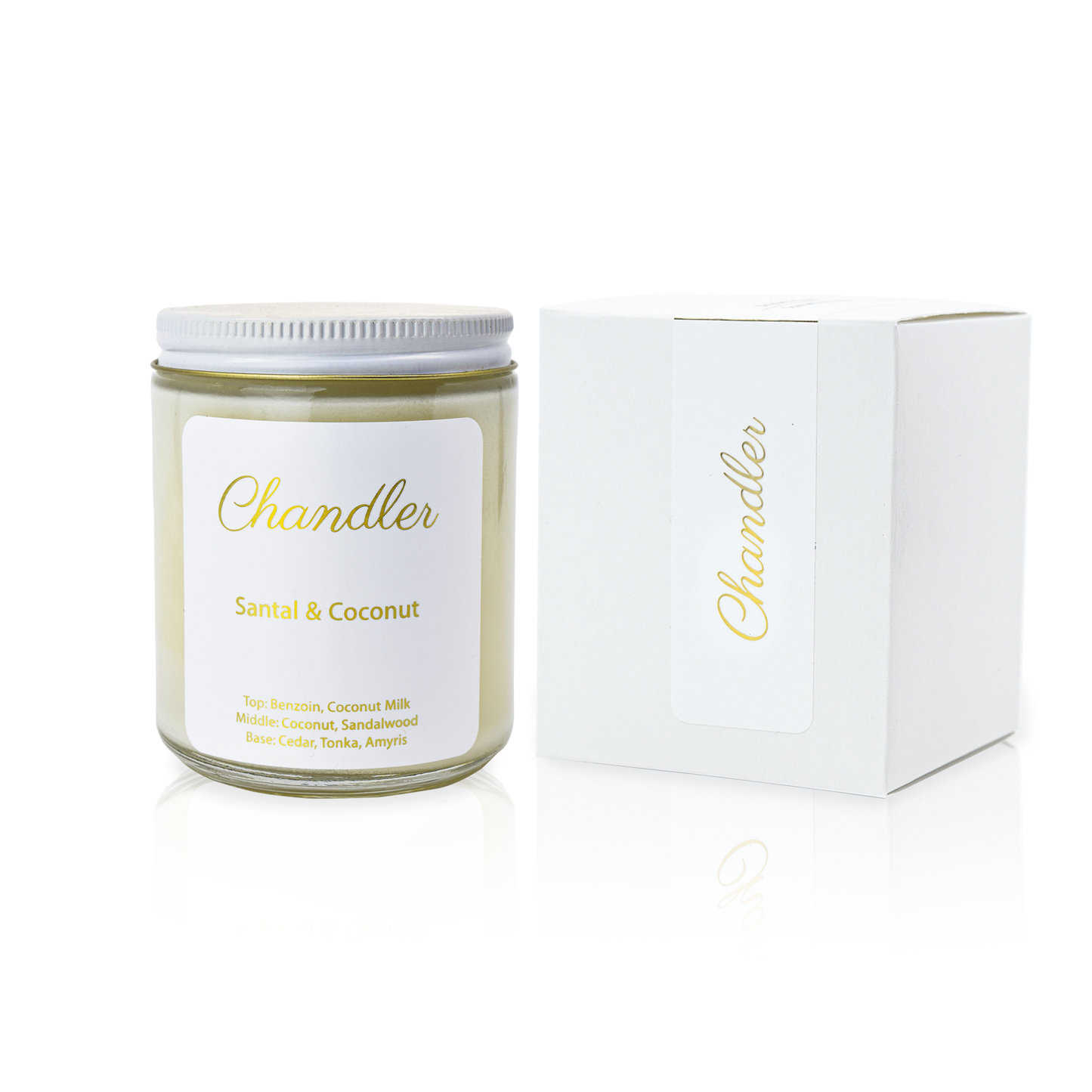 Santal & Coconut Scented Soy Candle