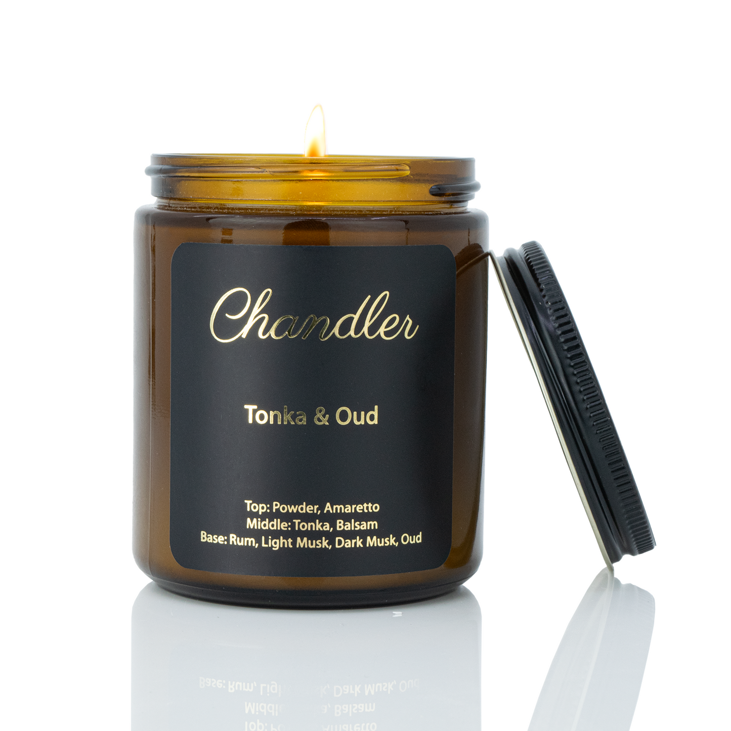 Tonka & Oud Scented Soy Candle