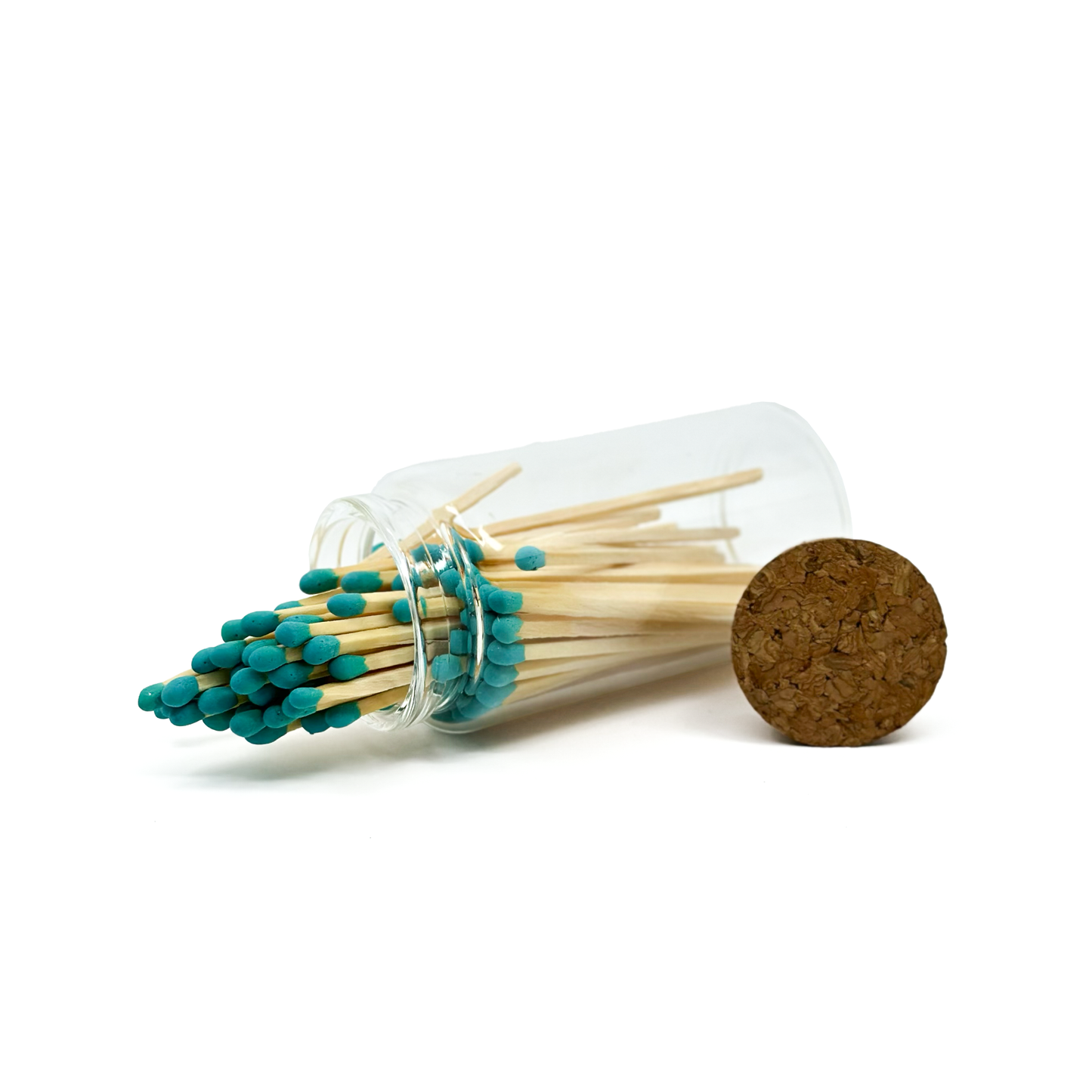 Light Green Safety Matches in Jar - Strike On Bottle Glass Jar 3" Inch Matchsticks