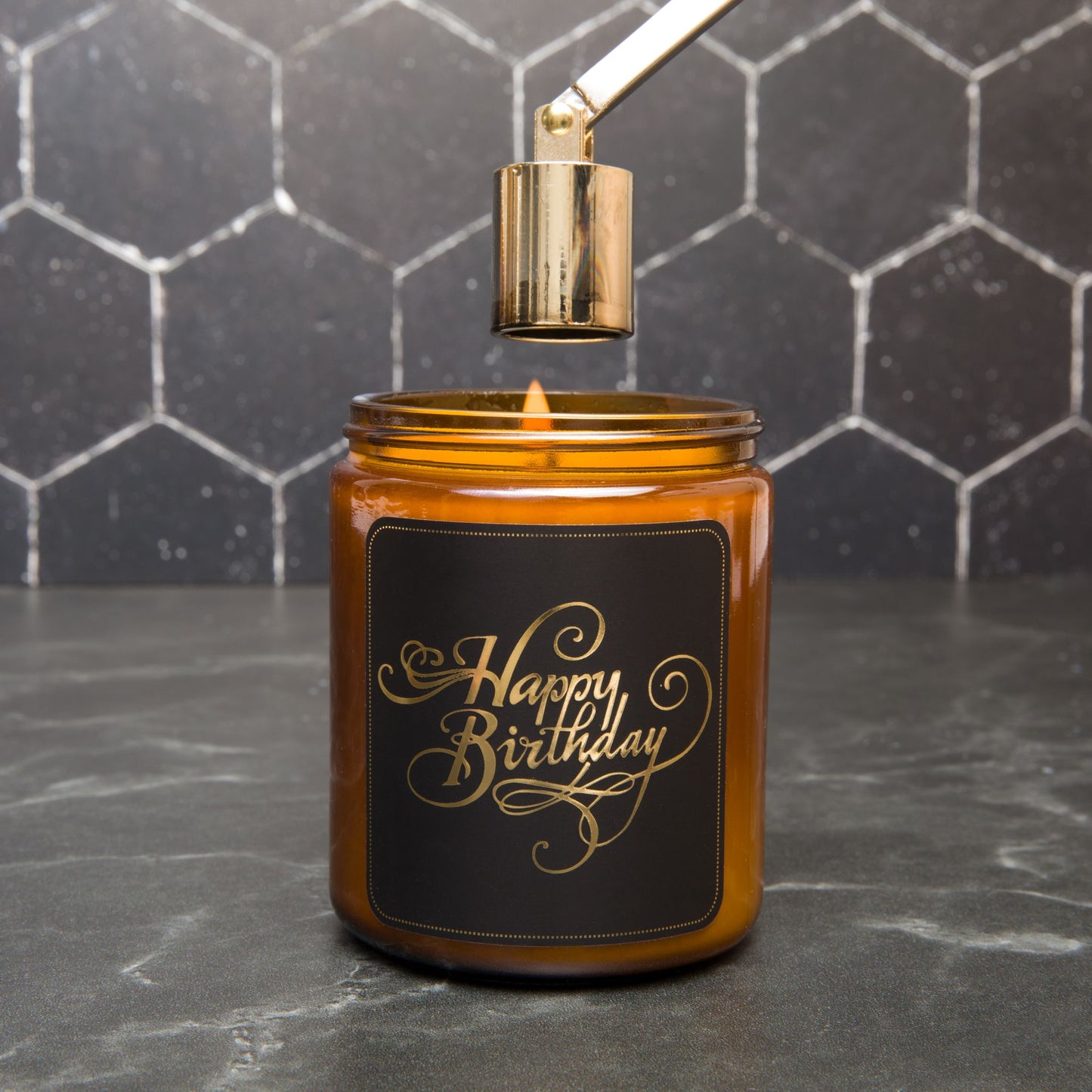 Happy Birthday - Personalized Custom Gift - Scented Soy Candle - Chandler Studio