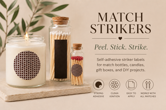 Match Strikers: The Essential Finishing Touch for Match Bottles and Custom Packaging