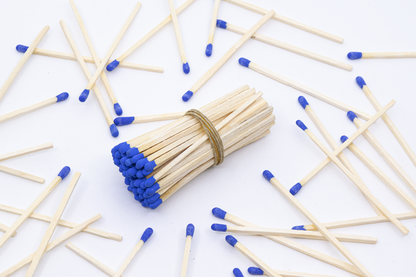 4-Inch Loose Matchsticks – Blue Tip Wooden Safety Matches