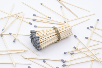 4-Inch Loose Matchsticks – Gray Tip Wooden Safety Matches