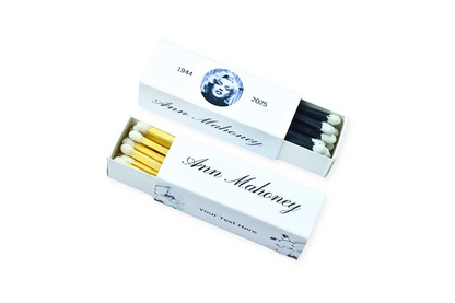 Personalized Funeral - Memorial Matchboxes – Set of 10 -  2" | Design 2