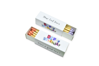 Personalized Birthday Matchboxes – Set of 10 -  2" | Design 1