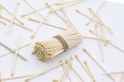 3-Inch Loose Matchsticks – Yellow Tip Wooden Safety Matches