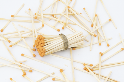 3-Inch Loose Matchsticks – Orange Tip Wooden Safety Matches