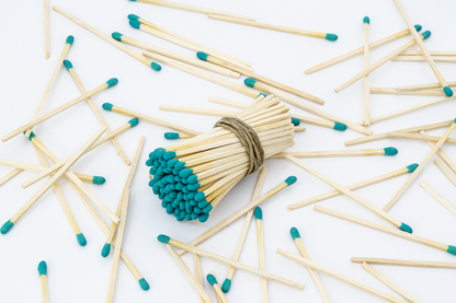 3-Inch Loose Matchsticks – Light Green Tip Wooden Safety Matches