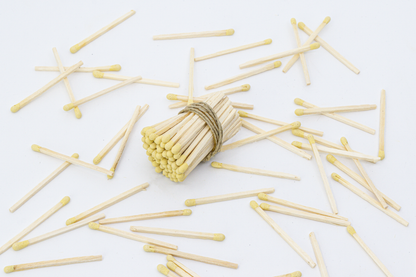 2-Inch Loose Matchsticks – Yellow Tip Wooden Safety Matches