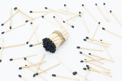 2-Inch Loose Matchsticks – Black Tip Wooden Safety Matches