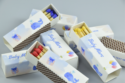 Personalized Baby Shower Matchboxes – Set of 10 - 2" | Design 4