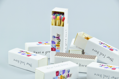 Personalized Birthday Matchboxes – Set of 10 -  2" | Design 1