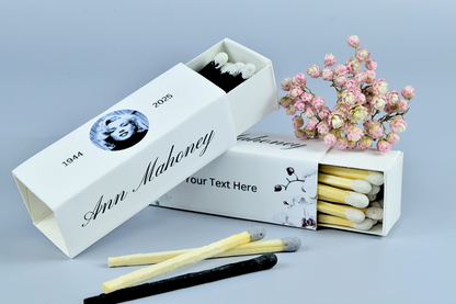 Personalized Funeral - Memorial Matchboxes – Set of 10 -  2" | Design 2