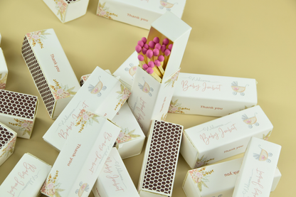 Personalized Baby Shower Matchboxes – Set of 10 -  2" | Design 1