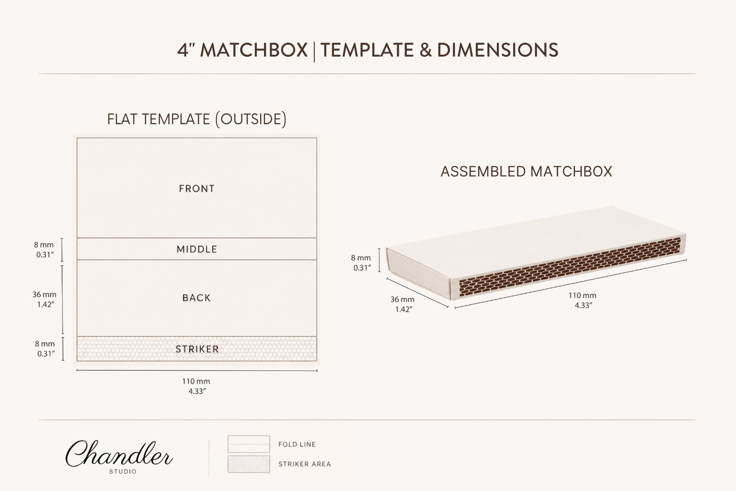 4" Blank Matchboxes – Filled with Matches