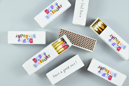 Personalized Birthday Matchboxes – Set of 10 -  2" | Design 1