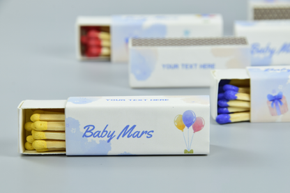 Personalized Baby Shower Matchboxes – Set of 10 - 2" | Design 4