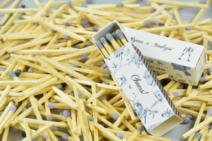 Personalized Wedding Matchboxes – Set of 10 -  2" | Design 6