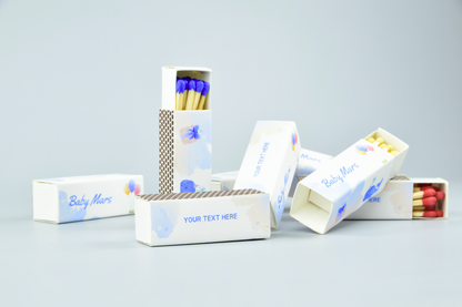 Personalized Baby Shower Matchboxes – Set of 10 - 2" | Design 4