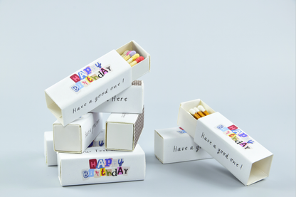 Personalized Birthday Matchboxes – Set of 10 -  2" | Design 1